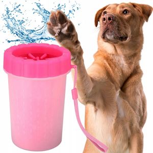 HappyPet Haustiere Fuß Reinigungsbürste Haustier-Pflege, Pfotenreiniger aus Silikon, einfach und leicht zu bedienen, Hundepfoten Reiniger 15x 10x 8cm