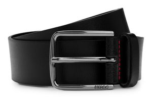 HUGO Gerik Sz35 Leather Belt W100 Black