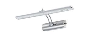 Globo Lighting Wandleuchte Metall verchromt, Acryl klar, Kippschalter, beweglich, BxH: 430x160mm, AL: 180mm, inkl. LED 3W 230V, 350lm Source, 350lm Output, 4000K