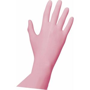 PEARL ColorLine Einweghandschuhe Einmalhandschuhe Nitril Unigloves pink Größe 7 (S)