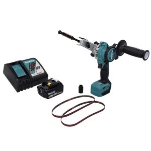 Makita DBS 180 RT1 Akku Bandfeile 18 V 9 x 533 mm Brushless + 1x Akku 5,0 Ah + Ladegerät