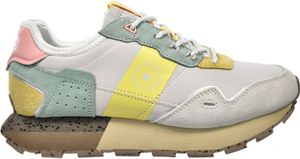 Zamszowe Sneakersy Damskie Big Star RR274244 HI-POLY SYSTEM Szaro-Żółte 38