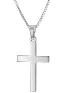 trendor 41125 Kreuz-Anhänger für Damen und Herren 925 Silber mit Halskette, 40 cm