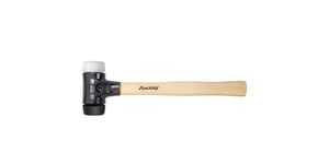 Wiha Schonhammer Safety mittelweich/sehr hart mit Hickory-Holzstiel, Rund-Schlagkopf (26657) 30 mm