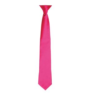 Premier Herren Satin-Krawatte zum Anklipsen RW4407 (Einheitsgröße) (Dunkles Pink)