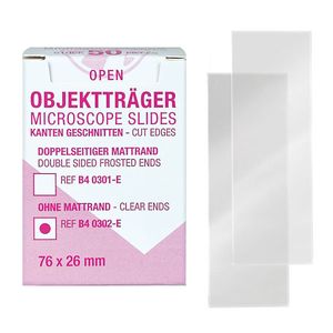 MEDIWARE ECO Objektträger 50 Stück ohne Mattrand, 76 x 26 mm 50 Stück