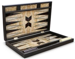 Luxusní módní stolní hra Backgammon Walnut Optics XXL Tavla