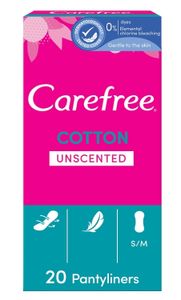 Carefree, Normal Cotton, Wkładki higieniczne, 20 sztuk (PRODUKT Z NIEMIEC)