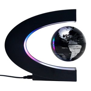 Schwebend drehbarer Globus mit farbigen LED  Weltkarte Lehrmittel Dekoration magnetischer globus magnet globe led
