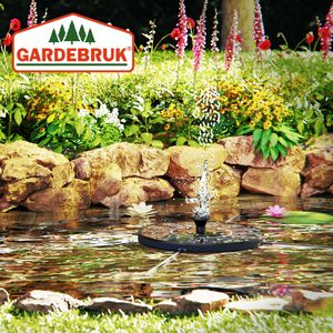 GARDEBRUK® Solar Springbrunnen 7 Effekte 180L/h Solarpanel 160mm 1,4 Watt Garten Wasserspiel Gartenbrunnen Wasserpumpe Teichpumpe Solarbrunnen Fontäne GARDEBRUK® Solar Springbrunnen 7 Effekte 180L/h Solarpanel 160mm 1,4 Watt Garten Wasserspiel Gartenbrunnen Wasserpumpe Teichpumpe Solarbrunnen Fontäne
