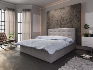 3xEliving Elegantná posteľ v glamour štýle ETREA 1, rozmer 140x200cm, farba Cosmic 160 (sivá) / Rôzne veľkosti a farby
