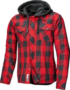 Held Lumberjack II Motorrad Textiljacke, schwarz/rot, M