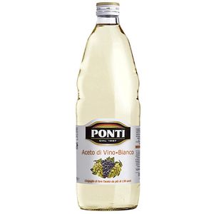 Genuport Trade Weißweinessig Ponti Aceto di Vino Bianco Italien - 12 x 1,00 l