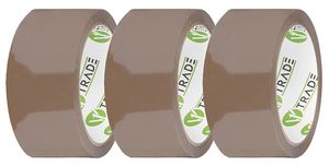 V1 Trade Parcel Tape Brown - silná lepiaca páska na balíky - baliaca páska odolná voči UV žiareniu - lepšia organizácia na balenie balíkov a prepravných kartónov