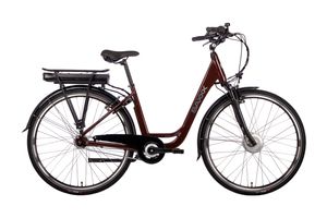 SAXONETTE City Plus E-Bike 45 cm ruby red glänzend