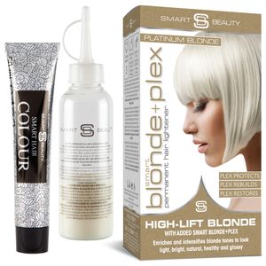 Smart Beauty Platinblond permanente Haarcoloration mit Plex Anti-Haarbruch-Technologie, vegan, ohne Tierversuche