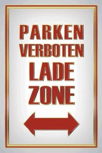 vianmo Holzschild 18x12 cm Warnung Parken verboten Ladezone