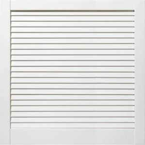 ben+camilla.com geschlossene Lamellentür 60,1x59,4cm weiß PREMIUM LACKIERT Massivholz Kiefer