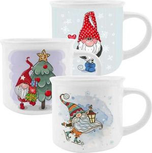 Kubek Świąteczny Elf 340Ml, Ceramika 3Ass