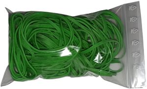 100g Gummiringe grün 50 mm Ø 1,5 x 3 mm breit