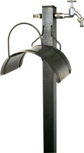 -tomco Wassersäule  Wasserzapfsäule Stahl Verona – ein stilvolles Highlight für Ihren Garten mit Schlauchhalter  pulverbeschichtet anthrazit grau