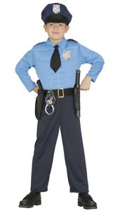 Polizisten Kostüm für Kinder, Größe:140/146