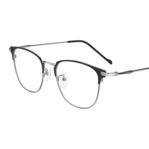 Blaulichtblockierende Brille Klare Linse Metallrahmen TV / Handys Brille Computerbrillen Blaulichtfilterbrille für Männer Frauen Anti-Uv Farbe Silber