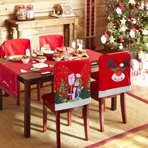 Weihnachten Stuhlhussen, Stuhlhussen 4 Stück Weihnachten Stuhlhussen Stuhlbezug Nikolausmütze Stuhlüberzug Nikolaus Hut Stuhlabdeckung Küche Stuhldeko Ornament Weihnachtsdeko Party Supplies