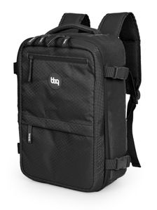 blnbag M6 - Handgepäck für Ryanair, Rucksack 40x20x25 cm, Unter-Sitz Reisetasche Flugzeug Tagesrucksack Handgepäcktasche Cabin Bag Daypack max 20L ,Schwarz