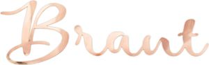 Oblique Unique Bügelbild Braut Aufbügelbild für JGA Junggesellinnenabschied Hen Party Hochzeit Damen - roségold