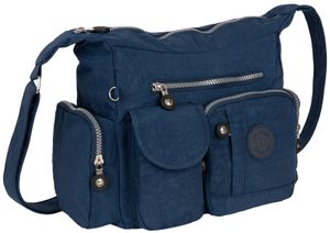 Bag Street Damentasche Umhängetasche Handtasche Schultertasche 2219 Blau