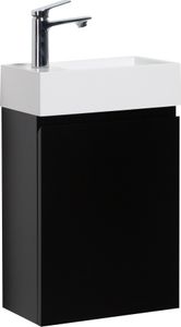 WC Badmöbel Angela 40x22 cm Matt schwarz - Schrank Waschbecken Badezimmer Toilette WC Badmöbel Angela 40x22 cm Matt schwarz - Schrank Waschbecken Badezimmer Toilette