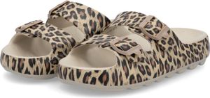 Rieker P2450 90 dámské mule Brighton Beige Leo, béžové, velikost 38-9