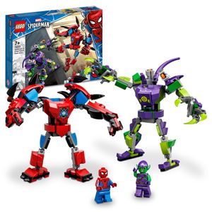 LEGO Marvel 76219 Spider-Mans und Green Goblins Mech-Duell, Superheroes Set mit Action-Figuren, Spielzeug zum Bauen für Kinder ab 7 Jahren