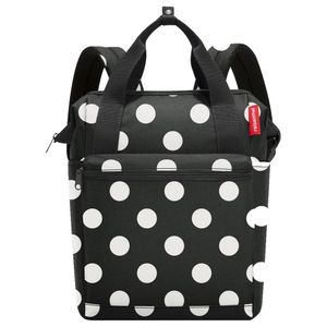 reisenthel allrounder R der Rucksack mit leichter Öffnung als Tasche verwendbar und mit der schwarz weißen Optik - dots white