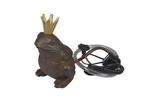 Wasserspeier Froschkönig Gusseisen mit Pumpe