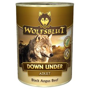 WOLFSBLUT ¦ Down Under - Black Angus Beef - 6 x 395g ¦ nasses Hundefutter in Dosen