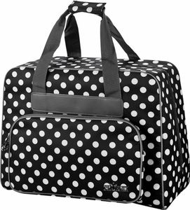 Phönix Nähmaschinentasche Polka Dots schwarz