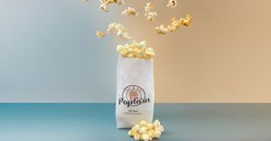 Vrecko na popcorn 100 kusov Domáce s láskou 1 liter 100 % recyklovateľné