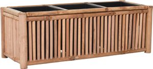 VIVANNO Pflanztrog Bambus MAXI Kasten, Natur matt - 81x31x28 cm