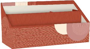 Clairefontaine 4x Terracotta, Briefablage 25x10x14 cm 116077C