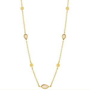 ANIA HAIE Opal Colour Necklace - Silber/ Gold plattiert, N014-04G