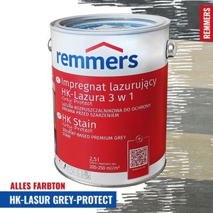 Remmers HK Glaze Grey-Protect 2,5 l - Vodovo sivá