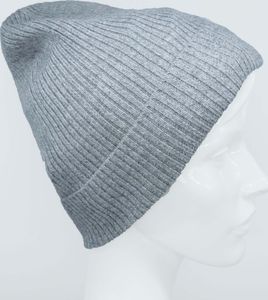 Wintermütze Wollmütze Damen 100% WOLLE Merino hellgrau
