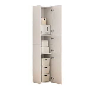 Biały Nowoczesny Regał Stojący Wysoki Loft 3 Drzwiowy 170 Cm