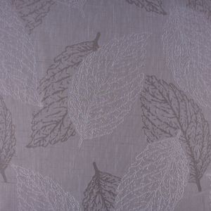 Gardinenstoff Inbetween Blätter halbtransparent grau 140cm Breite