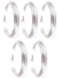 Aluminiumdraht 2 mm x 50 m (5x 10 m), Silber
