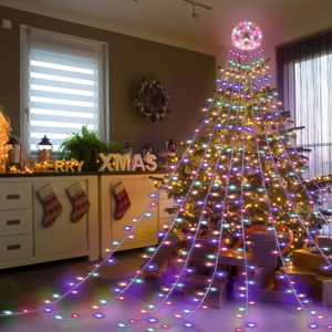 Yakimz LED světelný řetěz venkovní vánoční strom 310 LED dekorace osvětlení RGB