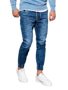 Ombre Clothing Pánske džínsové joggers nohavice Reynard tmavo džínsová m