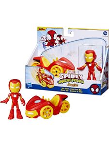 Hasbro Spielwaren Marvel Spidey and His Amazing Friends Iron Man und Iron Racer Actionfiguren Actionfiguren